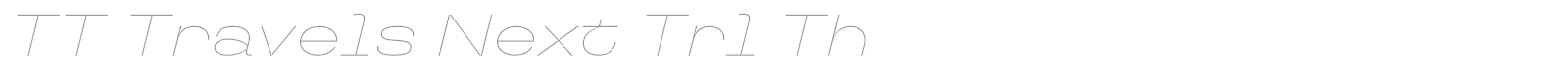 TT Travels Next font preview